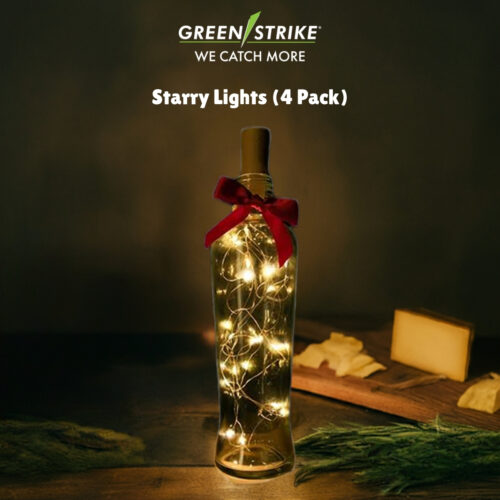 4-Pack Starry Lights Glass Bottles – Elegant Ambient Lighting for Home & Celebrations