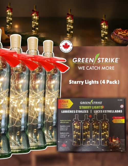 4-Pack Starry Lights Glass Bottles – Elegant Ambient Lighting for Home & Celebrations - Image 3