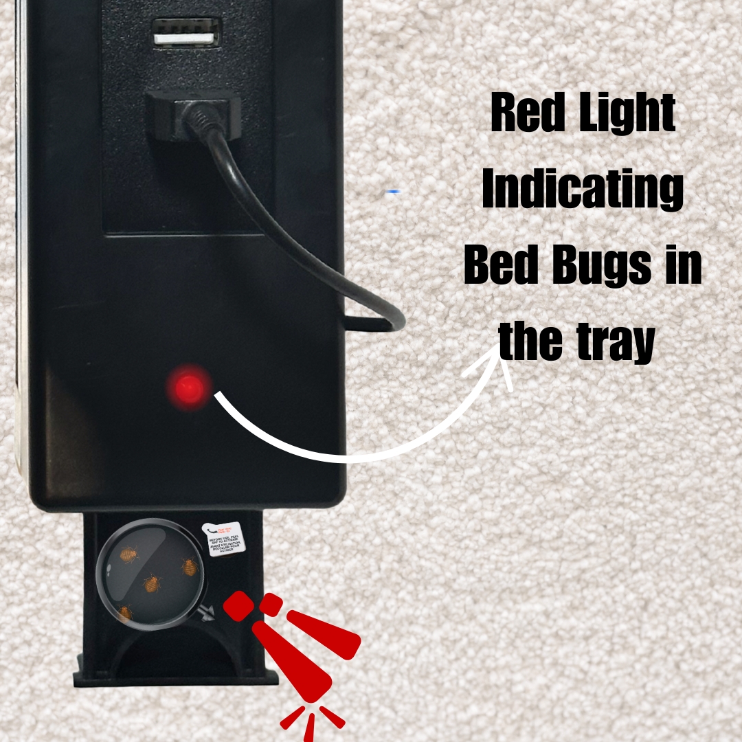 Manual Power Bar Bed Bug Trap V3 is one of a kind device which not only works as a regular power bar but also keeps your nights peaceful by detecting and trapping bed bugs.