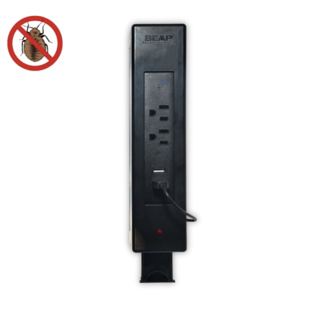 Auto-Detect Power Bar is one of a kind device which not only works as a regular power bar but also keeps your nights peaceful by detecting and trapping bed bugs.